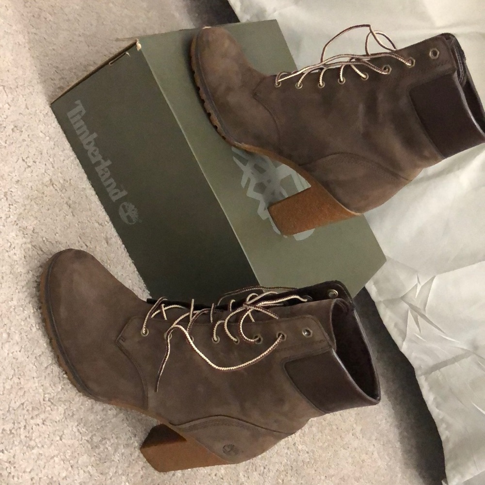 Brown Timberlands, size 10